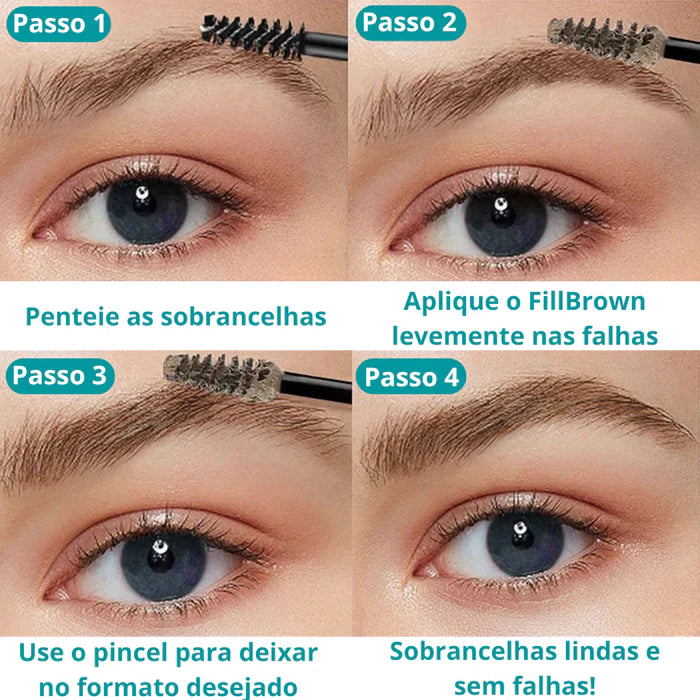 Gel de fibra para sobrancelhas