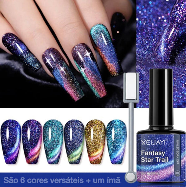 Esmalte Cat Eye Magnético + Ímã / Pague 1 leve 5