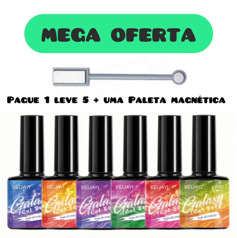 Esmalte Cat Eye Magnético + Ímã / Pague 1 leve 5