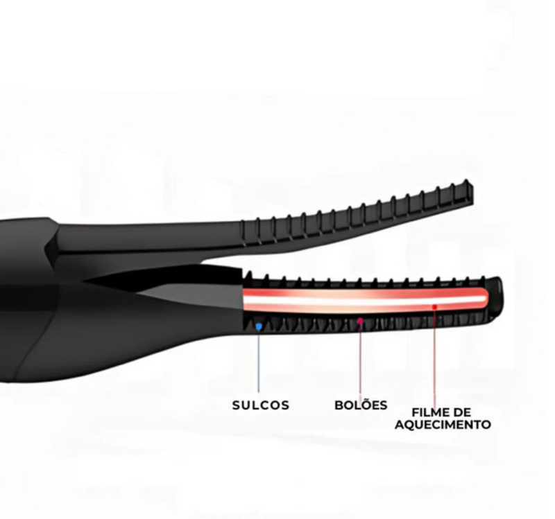 Curvador de Cílio elétrico + Cabo USB